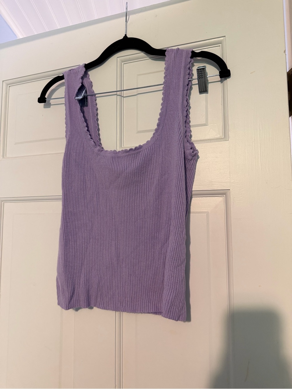 Vero Moda Lilac Ribbed Scoop Tank
